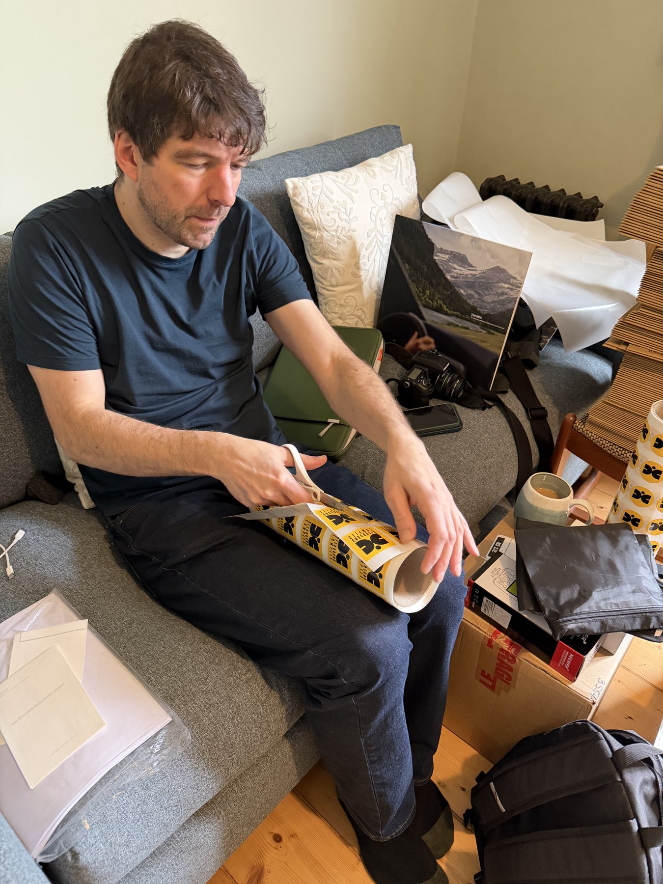 Packing records in the back office