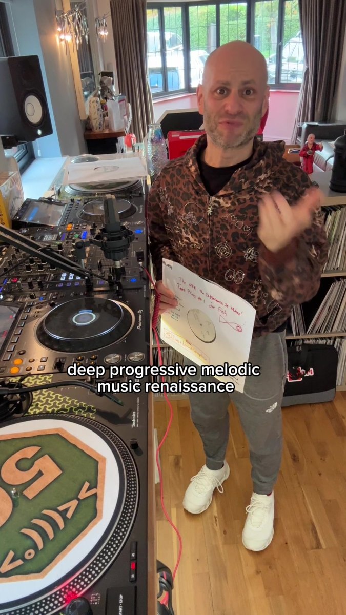 FIELD REPORT 002. FOOTAGE RECEIVED: Fish56Octagon spins the test press for the heads, 17.10.2025, eleven days before release. Tagged @deskboundcomplex. 'Deep progressive melodic music renaissance.'